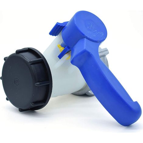 Tinor – S60x6 Absperrklappe Für 1000-liter-ibc-tanks – Schwimmende Aluminiummutter – Standard-s60x6-außengewinde – Effiziente Durchflussregelung