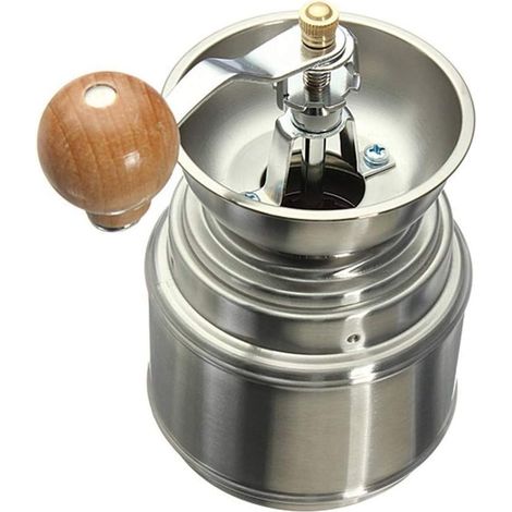 Manuelle Kaffeemühle Aus Edelstahl, Taschenmühle Mit Keramikkern, Mahlgrad Von Fein Bis Grob Einstellbar, Aus Hochwertigen Materialien Gefertigt, Leise Und Tragbar