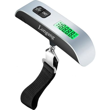 Digitale Gepäckwaage, 50 Kg Hängegepäckwaage Mit Hintergrundbeleuchtetem Lcd-display, Tragbare Gepäckwaage, Reisegepäckwaage