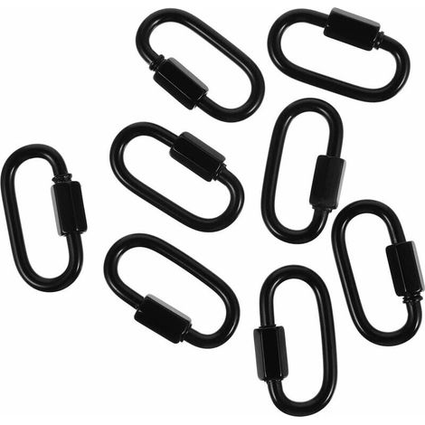 8-teiliges Schnellverbindungsketten-set Mit Schnellverschluss-karabiner, Schlüsselringschlaufe Für Karabiner, Hängematten Und Campingausrüstung