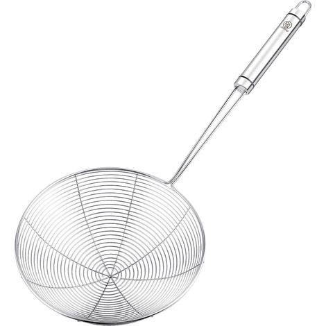 Küchenutensilien-set Aus Edelstahl, Nudellöffel Mit Spinnenseide, Feinmaschiges Küchensieb, Fettlöser, Festigtopf, Trennsieb