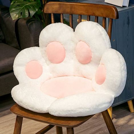 Katzenpfoten-kissen, Weiches Und Niedliches Plüsch-sitzkissen, Warme, Katzenpfotenförmige Bodenmatte Für Bürostuhl Und Sofa