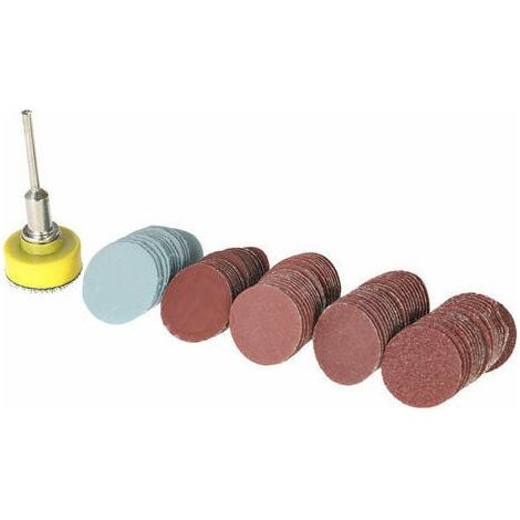 100 Stück 25 Mm (1 Zoll) Schleifscheiben, Schleifpapier Körnung 100-3000 Mit 1-zoll-schleifpad Und Polierplatte + 1/8-zoll-schaft-rotationswerkzeug