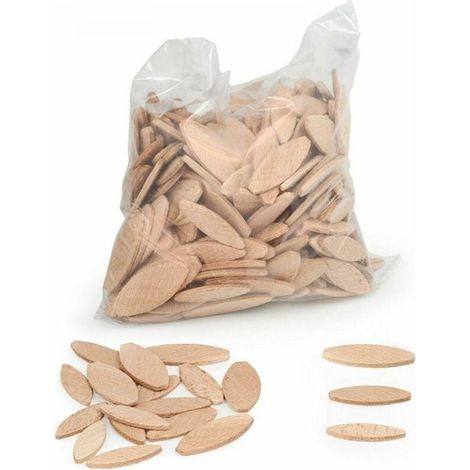 Lamello 20-teiliges Sortiment An Flachdübeln Aus Massivem Buchenholz, 100 Stück Pro Größe. Ideal Für Holzfräsmaschinen/flachdübelschneider.