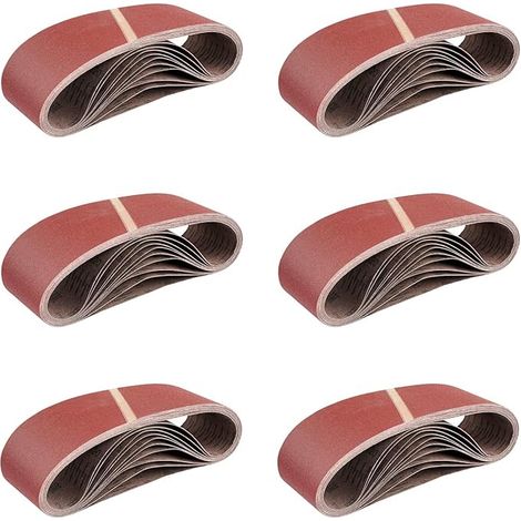 Schleifband 75 X 533 Mm, Gemischte Schleifbänder Für Bandschleifer, Körnung 120, 15 Stück