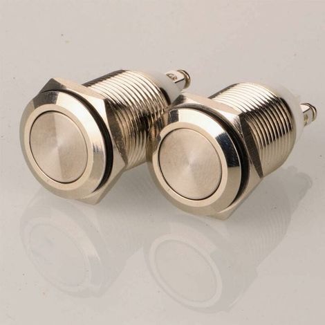 Ip65 Wasserdichter Drucktaster – Verriegelungsmechanismus Aus Edelstahl – 16 Mm – 5 A – Spannungen 12 V Bis 250 V – Einfache Installation