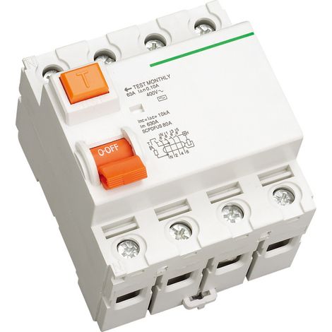 Rccb Haushalts-drehstrom-fehlerstromschutzschalter 220v 32a63a Mit Luftschalter (4p)