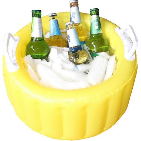Aufblasbarer Eisbehälter, Pvc-bierkübel, Eisbar, Wasserbehälter Für Den Außenbereich, Tragbarer Wasserbehälter, Mit Eis Befüllbar, Aufblasbar, 45 X 45 Cm