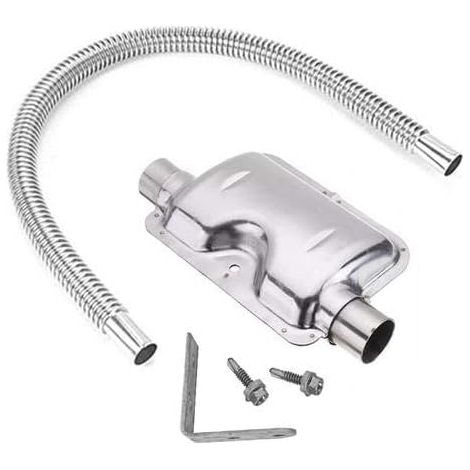 Auspuffrohr-schalldämpfer-baugruppe Aus Edelstahl, Auspuffrohr-schalldämpfer Für Diesel-luftheizung In Pkw, 120 Cm