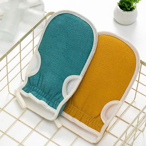 2 Peelinghandschuhe, Tiefenreinigende Peelinghandschuhe Für Die Badewanne, Umweltfreundliche Spa-peelinghandschuhe