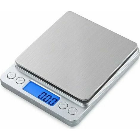 Küchenwaage, Digitale Küchenwaage, Elektronische Waage, Hohe Präzision Bis Zu 1 G (maximales Gewicht 3 Kg), Tara-funktion, Edelstahl Mit Großem Lcd-display