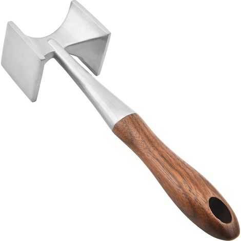 2-in-1 Fleischzartmacher, Zinklegierung Mit Holzgriff –