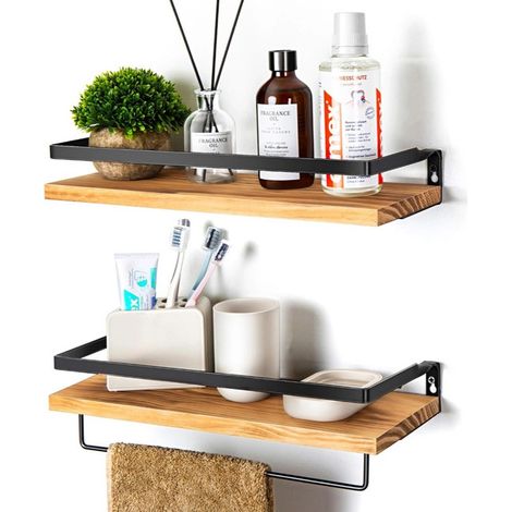 2 Wandregale Für Bad Und Küche – Feste Aufbewahrung – Einfache Montage