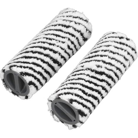 Aiducho 2 Stück Mikrofaser-bürstenwalzen Nass-trocken-bodenreinigung Ersatzteile Für Kärcher Fc3 Fc3d Fc5 Fc5d Fc7 (schwarz)