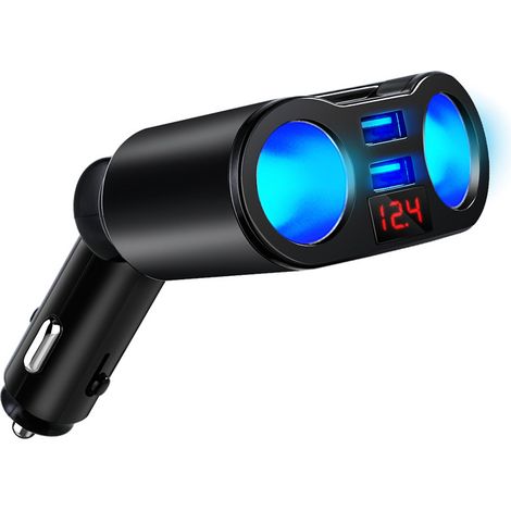 Aiducho Bluetooth 3.1a Kfz-ladeadapter, 2 Zigarettenanzünderbuchsen, Stereo-mp3-player, Usb-handyladegerät, Fm-transmitter, Radioempfänger Für Usb-sticks, Iphone, Samsung Galaxy, Lg