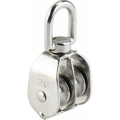 M20 Doppelrollenblock Aus Edelstahl 304, 2er-packung