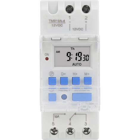 Sunxury Wochentimer 12v Dc 16a, Lcd-bildschirm Mit Countdown-funktion, Austauschbare Batterie