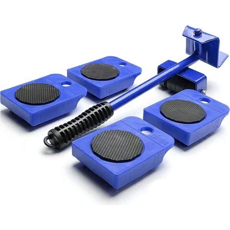 5-in-1 Mobiles Schwermöbel-transportwerkzeug Zum Anheben Und Bewegen Von Möbeln, Geeignet Für Schwere Schränke/kühlschränke/klaviere Usw. Maximale Traglast 150 Kg. (blau)