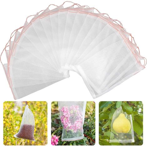Aiducho Pflanzenschutzbeutel, 50 Stück, Garten-obstschutzbeutel Für Weinreben, Feigen, Blumen, Saatgut, Gemüse – Schutz Vor Insekten, Mücken Und Käfern – 30 X 20 Cm