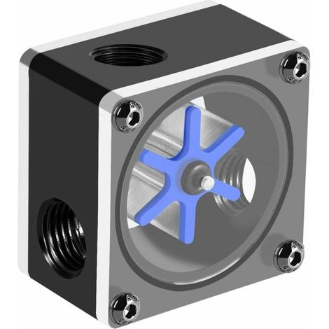 Durchflussmesser-anzeigesensor-schalter, 6 Impulse, 3-wege, G1/4-gewinde, Wasserdurchflussanzeige Für Pc-wasserkühlungssysteme