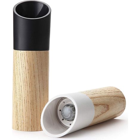 Verstellbare Salz- Und Pfeffermühlen Aus Keramik – Set Mit 2 Großen Modellen, Elegantes Und Modernes Design