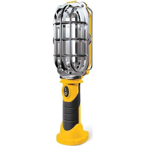 Helle, Tragbare Led-lampe Mit 500 Lumen, Kabellose Außenlampe Mit Gummigriff, 20 Orangefarbene Und Schwarze Leds.