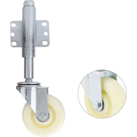 4-zoll-nylon-torrolle, Federbelastete Lenkrolle, Hohe Tragfähigkeit Bis 50 Kg