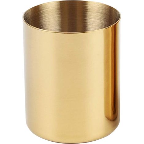 Stiftehalter, Schreibtisch-organizer, Goldener Stiftehalter, Stiftebehälter, Büroartikelbehälter, Tischvase, Blumentopf, Make-up-pinselhalter, Gold