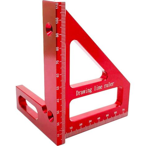 3d-mehrwinkel-messlineal – Winkelmesser (45 Bis 90 Grad), Gehrungsdreieck-messwerkzeug Für Ingenieure