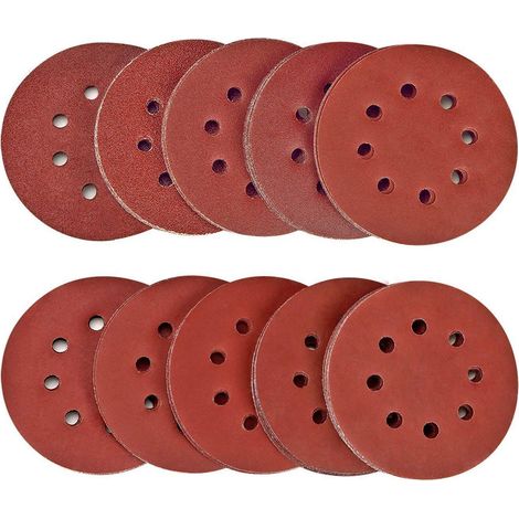 60 Stück 125 Mm Schleifscheiben, Körnung 320, 8-loch-schleifpapier, Ideal Zum Schleifen/polieren
