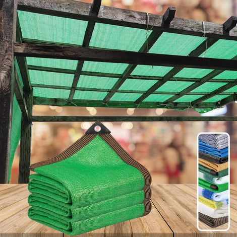 Balkon-sichtschutz Für Gartenblick, 2 X 5 M Hdpe-sichtschutznetz, Rechteckiges Sonnensegel Mit 90 % Uv-schutz, Schattierungsnetz Mit Ösen