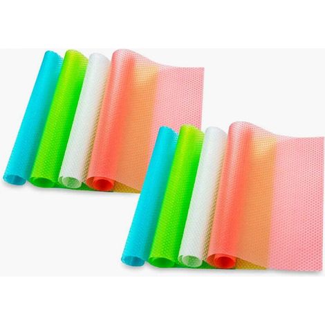 8 Stück 45 Cm X 29 Cm Antibakterielle, Schmutzabweisende Und Rutschfeste Kühlschrankmatten, Kühlschrankbodenmatten, Diy-schrankmatten, Schuhmatten, Tischmatten, Schubladenmatten
