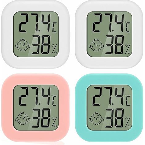Mini-lcd-digital-thermometer-hygrometer Für Den Innenbereich, Thermo-hygrometer Mit Füllstandsanzeige, 4 Stück