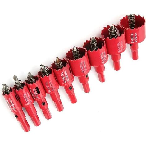 Lochsägen-set, 16-38 Mm M42 Hss-lochsägebohrer Mit Kernbohrer Für Die Holzbearbeitung,