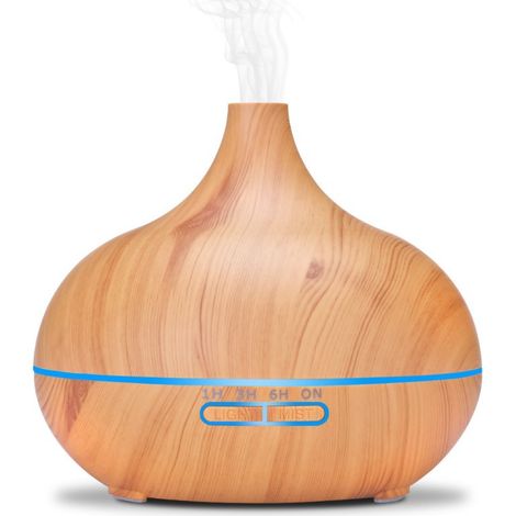 Aiducho 500ml Aroma-diffusor, Ultraschall-luftbefeuchter Mit 7-farbiger Led-beleuchtung, Automatischer Abschaltung, Für Zuhause, Wohnzimmer, Yoga Und Spa