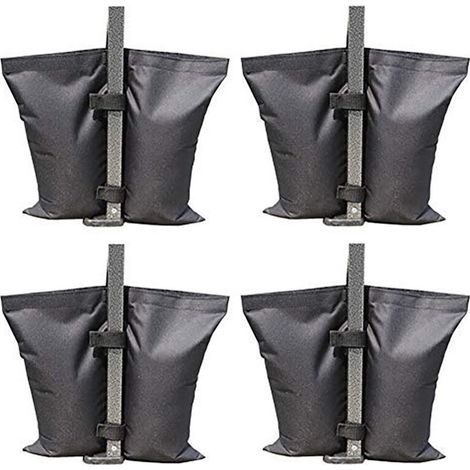 Robuster, Industrietauglicher Ballastsack Mit Doppelnaht Für Pop-up-zeltvordächer, Fester Zeltsandsack, Schwarz, 41,5 X 40 X 34 Cm