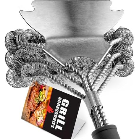 Sichere Grillreinigungsbürste – Grillreiniger Aus Edelstahl – Sicheres Zubehör Für Keramik-/weber-gas-/holzkohlegrills