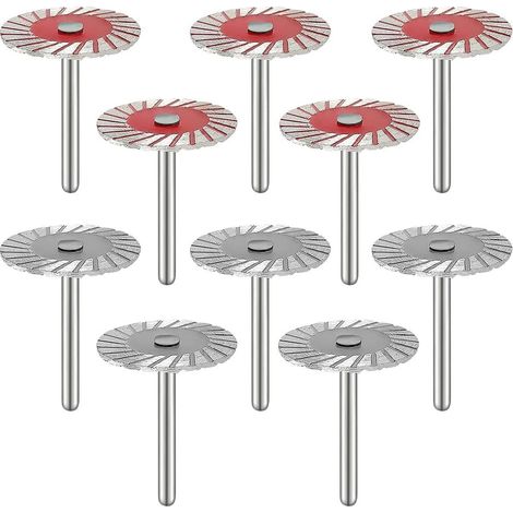 Aiducho 10 X 40 Mm Steinbearbeitungsblätter, Mini-turbo-diamant-graviersägeblätter, Metalltrennscheibe