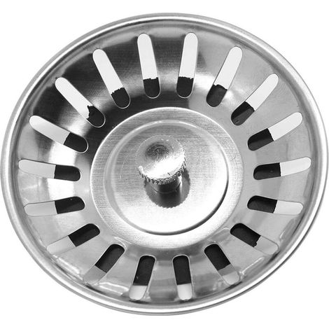 Spülbeckenstöpsel, 8 Cm Abfluss, Edelstahl, Abflussstopfen Für Waschbecken, Küche, Bad