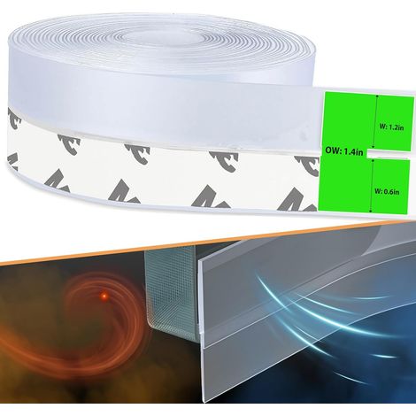 Türdichtung – 100 % Selbstklebendes, Transparentes Silikondichtungsband, Zugluft- Und Kälteisolierend, Tür-/fensterdichtung, 25 Mm X 5 M