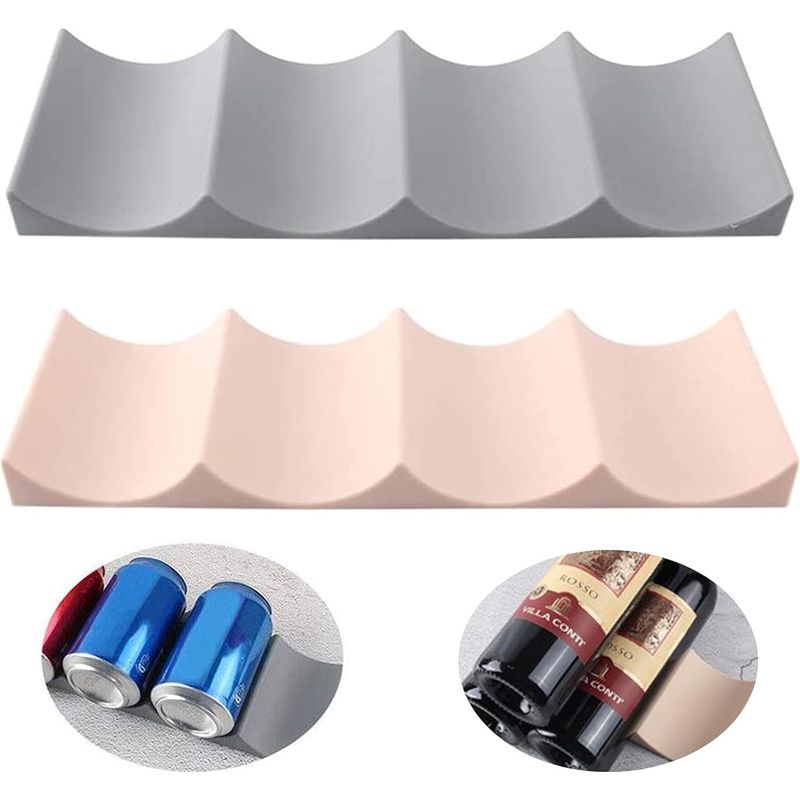 Stapelmatte Für Weinflaschen, Weinregal Für Behälter, Rutschfestes Weinregal, Flaschenhalter, Weinregal Im Europäischen Stil, Weinständer Aus Kunststoff, Präsentationsständer Aus Kunststoff (2 Stück)