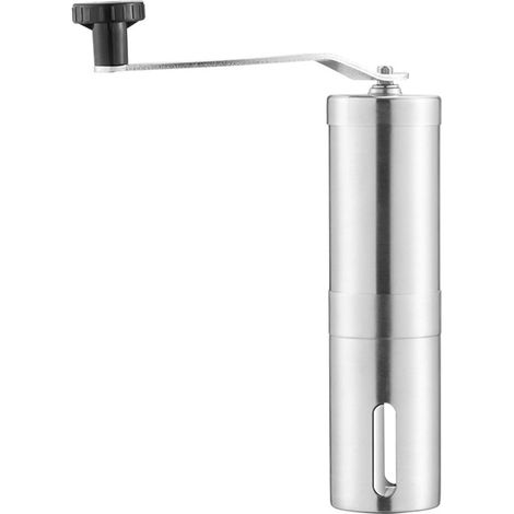Handkurbel-kaffeemaschine, Manuelle Kaffeemühle Aus Edelstahl Mit Keramikmahlwerk, Verstellbar, Abnehmbar Und Waschbar, Geeignet Für Zuhause, Büro Und Camping.