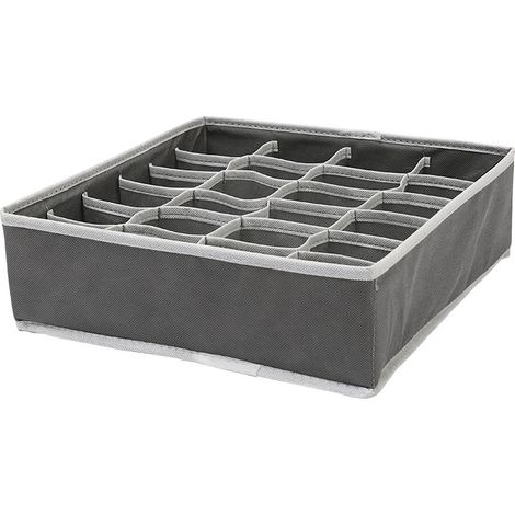 Faltbarer Schubladenorganizer Aus Vliesstoff Für Unterwäsche, Bhs Und Socken. Platzsparender Organizer Mit Fächern (beige).