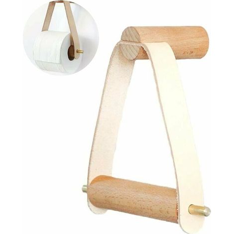 Nordic Creative Wand-toilettenpapierhalter, Toilettenpapierhalter Aus Holz, Wiederverwendbarer Toilettenpapierhalter Aus Holz Für Das Badezimmer Mit Schrauben