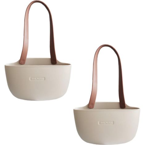 Silikon-schwammhalter Für Die Küchenspüle, Sattel-spülbecken-organizer Für Schwämme, Scheuerschwämme, Seifen, 2er-set