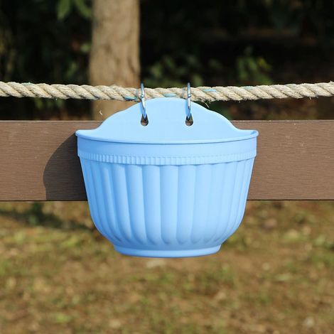 1 Wandpflanzgefäß Für Die Dekoration Von Garten Und Balkon, Blau, 21 Cm