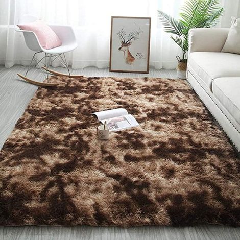 Dicker, Flauschiger Hochflorteppich 140 X 200 Cm – Rutschfest – Superweiche Plüschfasern – Komfortabel Für Wohn- Und Schlafzimmer