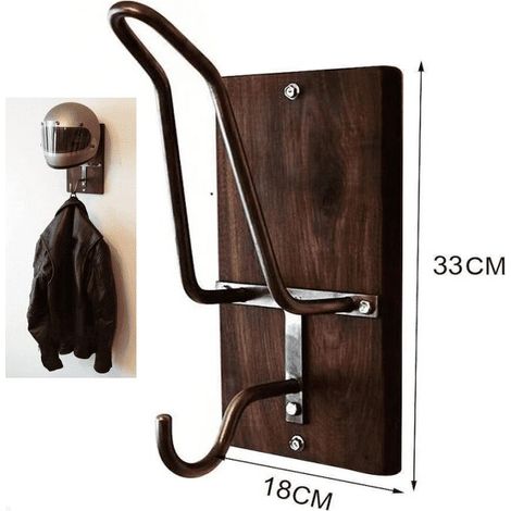 Motorradhelmhalter Aus Holz, Helmhaken, Motorradkappen-organizer, Jackenhaken