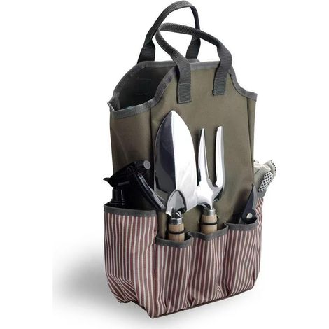 Gartenschürze Mit Mehreren Taschen – Garten-set, Ideales Geschenk Für Gärtner, Werkzeug Nicht Enthalten