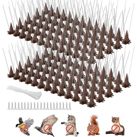 Aiducho 3,3 M Edelstahl-taubenabwehrspitzen - Vogelschutz - Für Balkone, Dächer Und Gärten